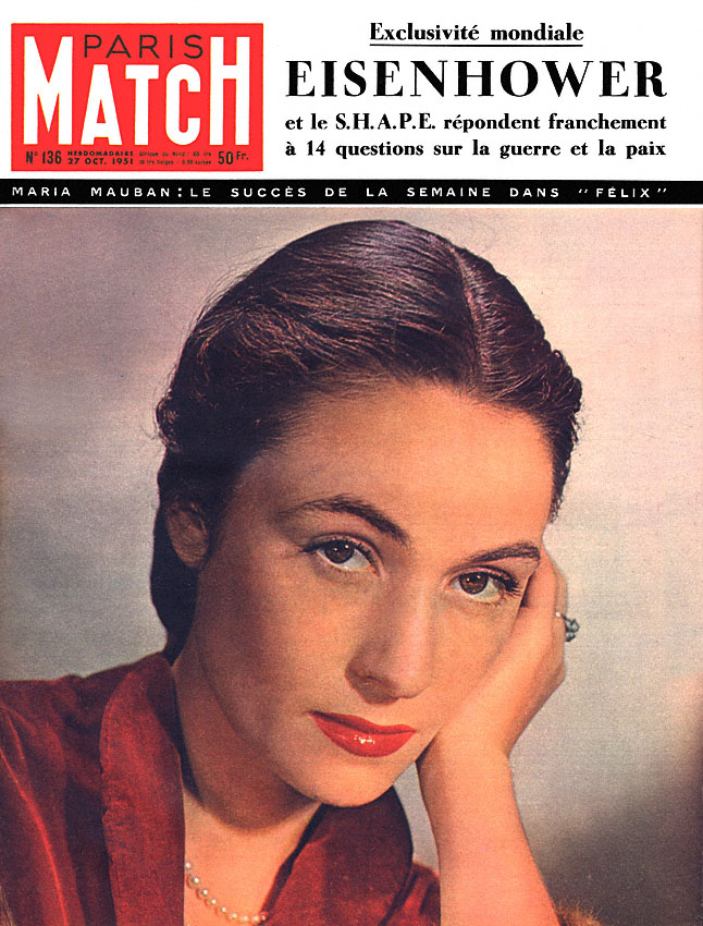 Couverture Paris match numro 136 de Octobre 1951
