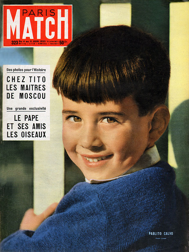 Couverture Paris match numéro 323 de Juin 1955