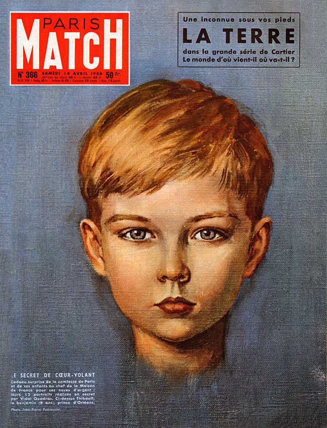 Couverture Paris match numéro 366 de Avril 1956
