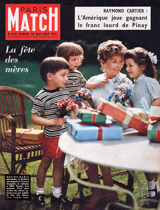 Couverture Paris match numéro 529 de Mai 1959