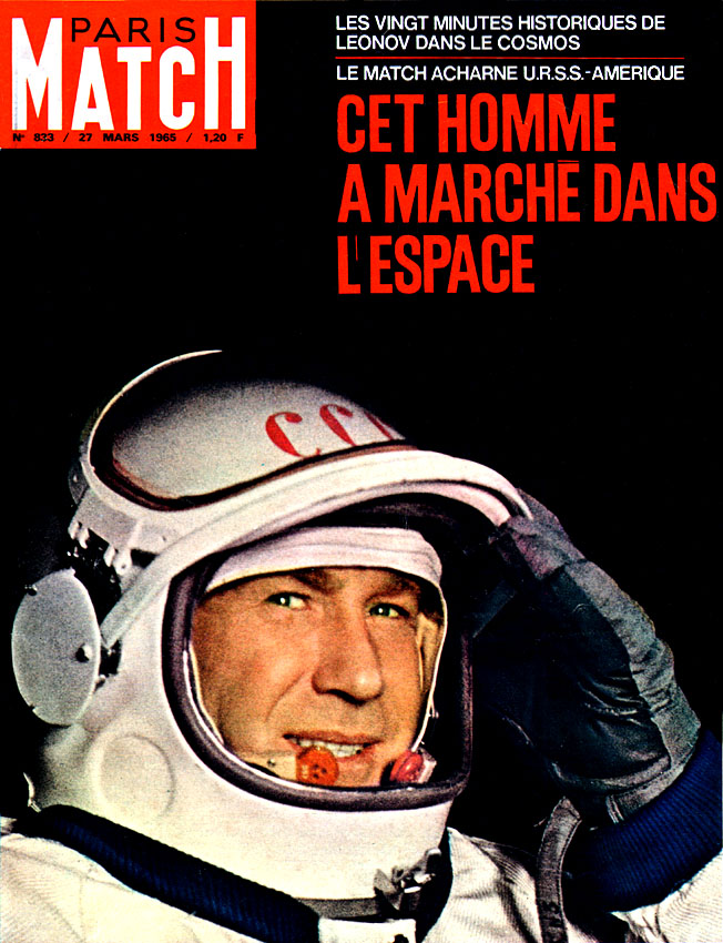Couverture Paris match numéro 833 de Mars 1965