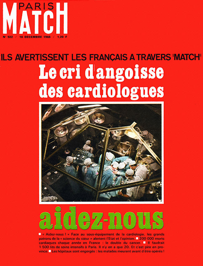Couverture Paris match numéro 922 de Décembre 1966