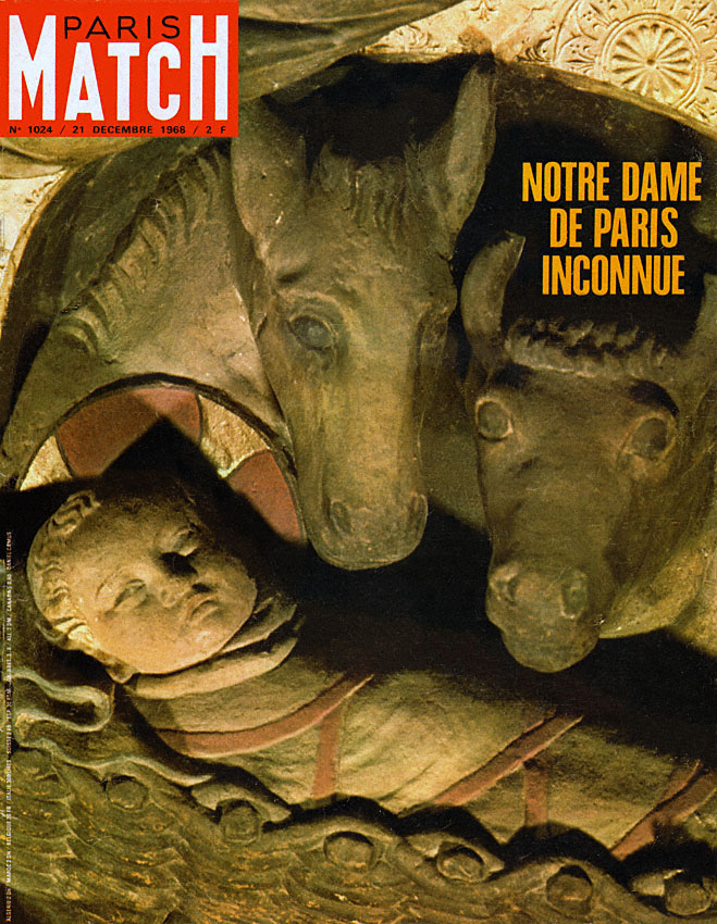 Couverture Paris match numéro 1024 de Décembre 1968