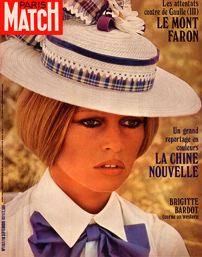 Couverture Paris match numéro 1167 de Septembre 1971