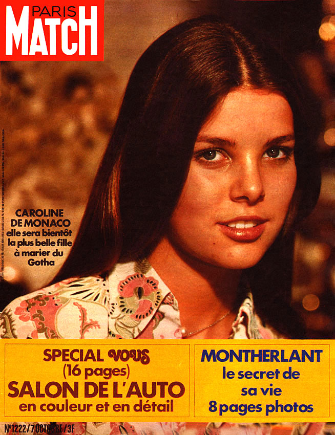 Couverture Paris match numéro 1222 de Octobre 1972