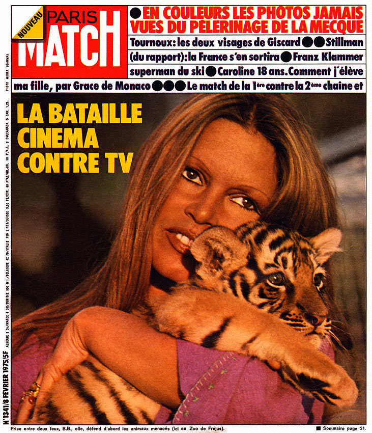 Couverture Paris match numéro 1341 de Février 1975