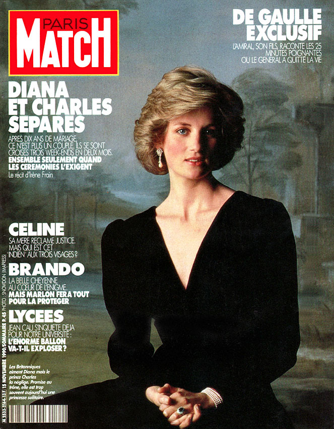 Couverture Paris match numro 2164 de Novembre 1990