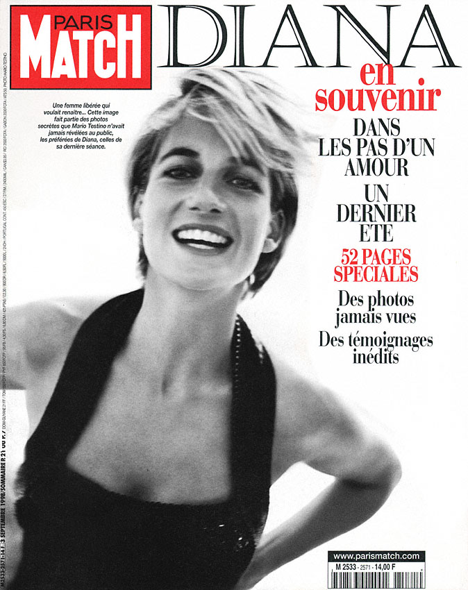 Couverture Paris match numéro 2571 de Septembre 1998
