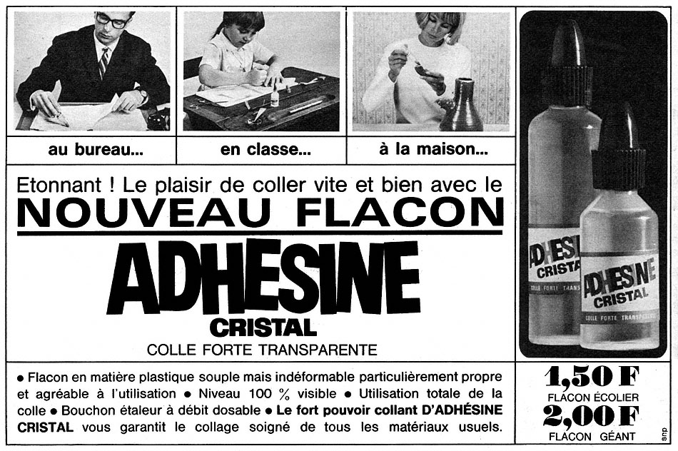 Publicité Adhesine 1965