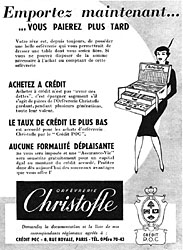 Publicité Christofle 1954