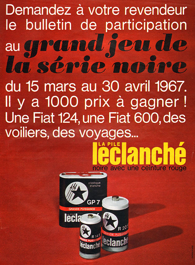 Publicité Leclanche 1967