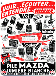 Publicité Mazda 1957