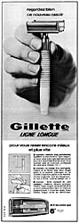 Publicit Gilette 1965