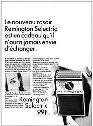 Publicité Remington 1965