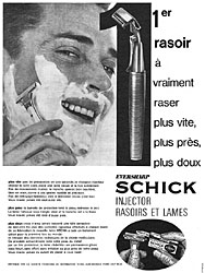 Publicit Schick 1962