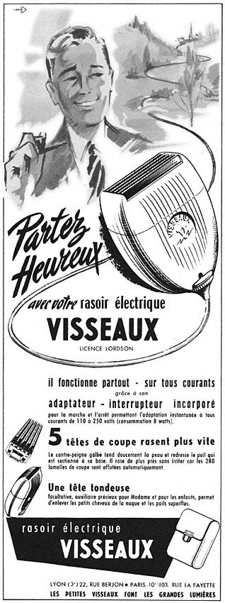 Publicité Visseaux 1954