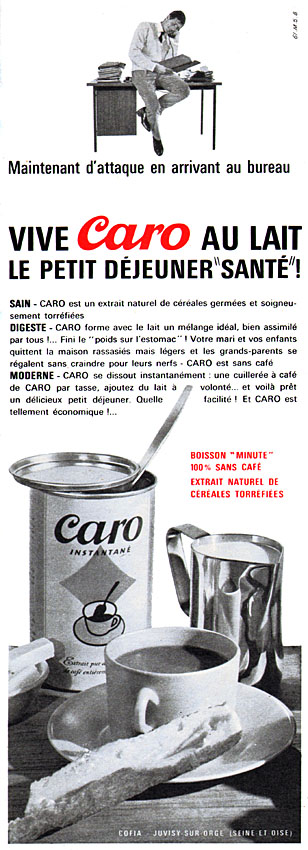 Publicité Caro 1962
