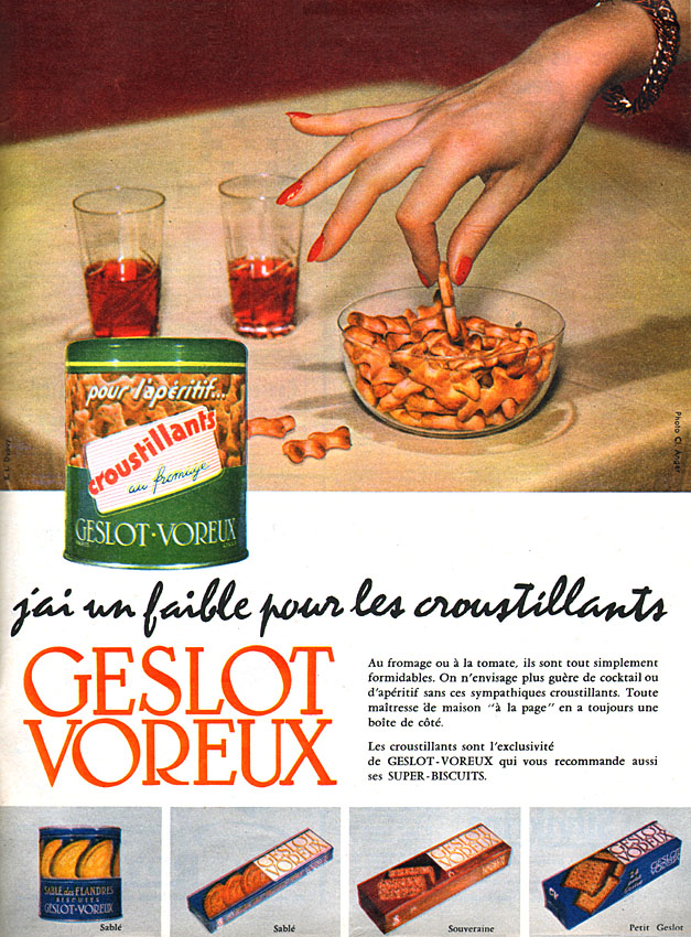 Publicité Geslot Voreux 1956