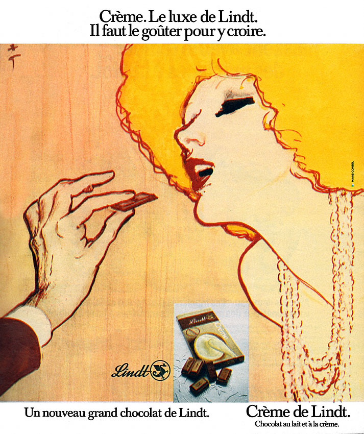 Publicité Lindt 1974