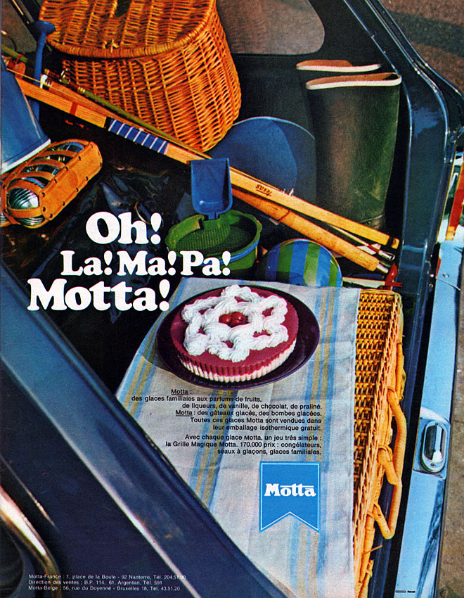 Publicité Motta 1971
