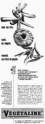 Publicité Végétaline 1954