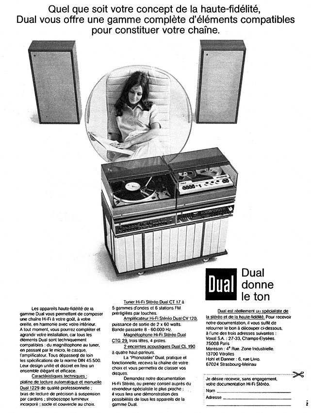 Publicité Dual 1972