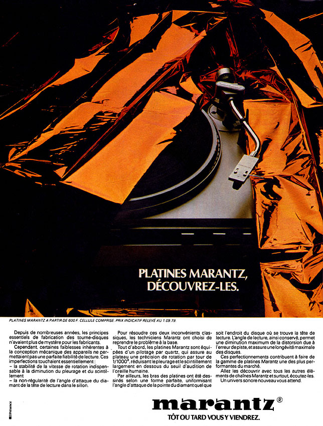 Publicité Marantz 1979
