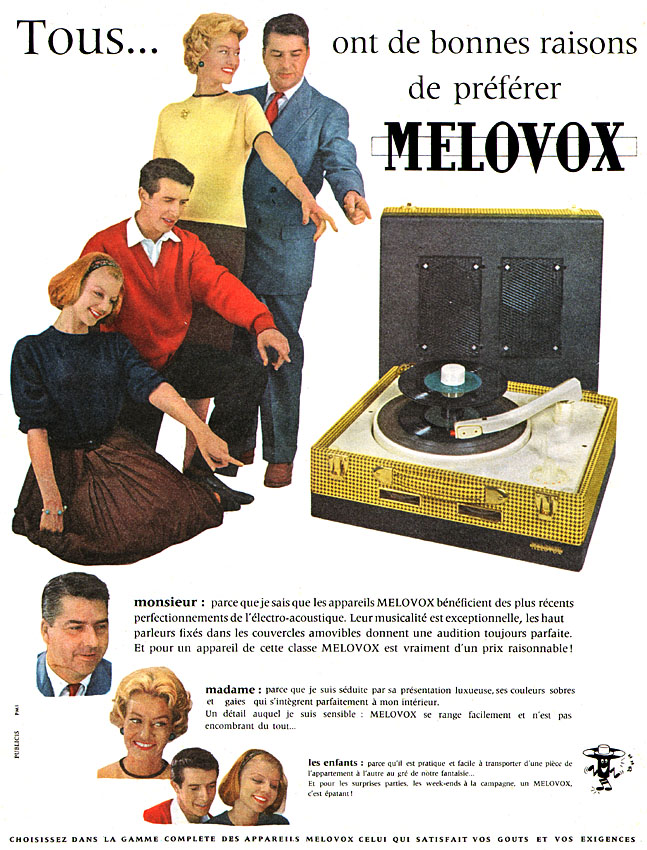 Publicité Melovox 1959