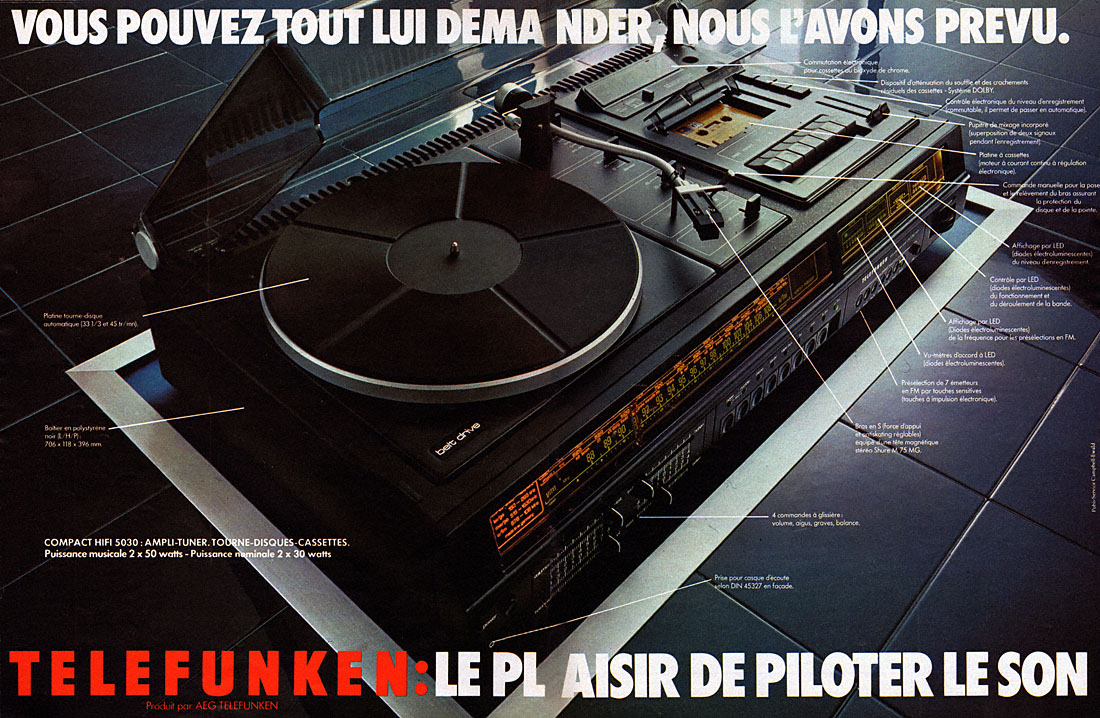 Publicité Telefunken 1977