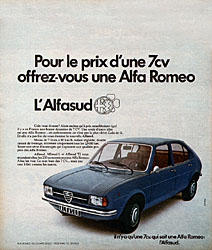 Publicit Alfa Romeo 1975