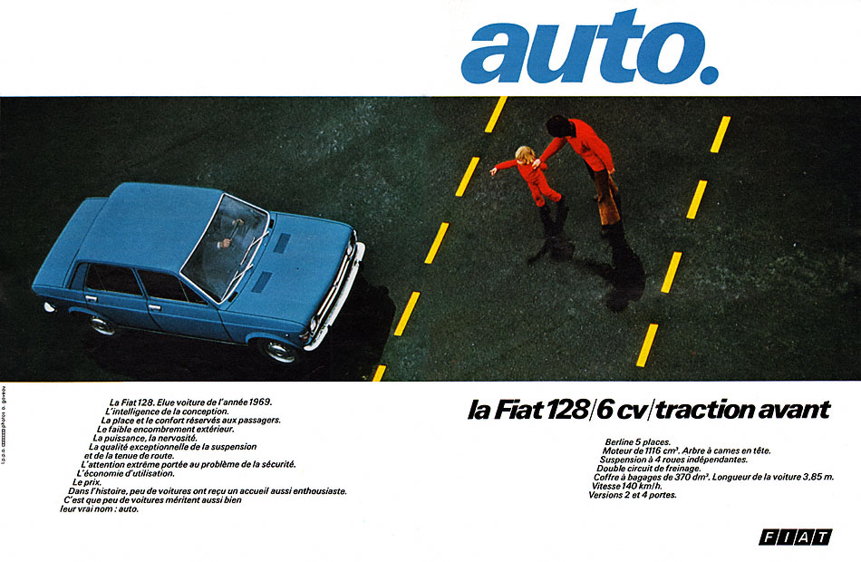 Publicité Fiat 1970
