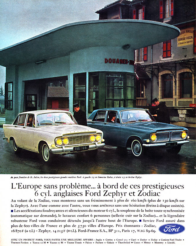 Publicité Ford 1963