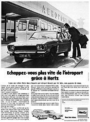 Publicité Hertz 1971