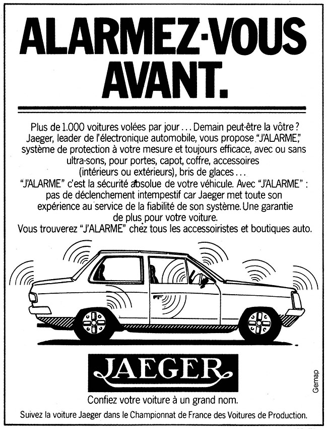Publicité Jaeger 1982