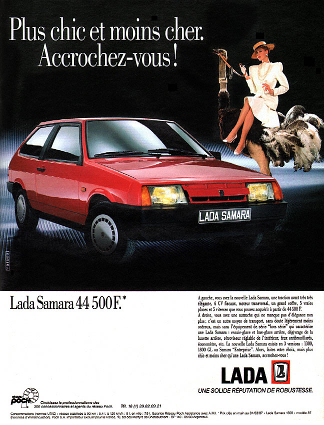 Publicité Lada 1987