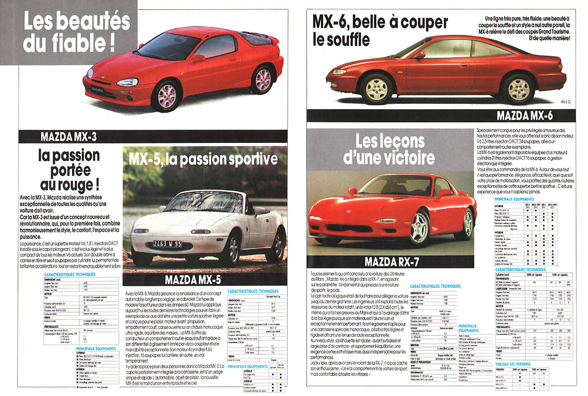 Publicité Mazda 1993