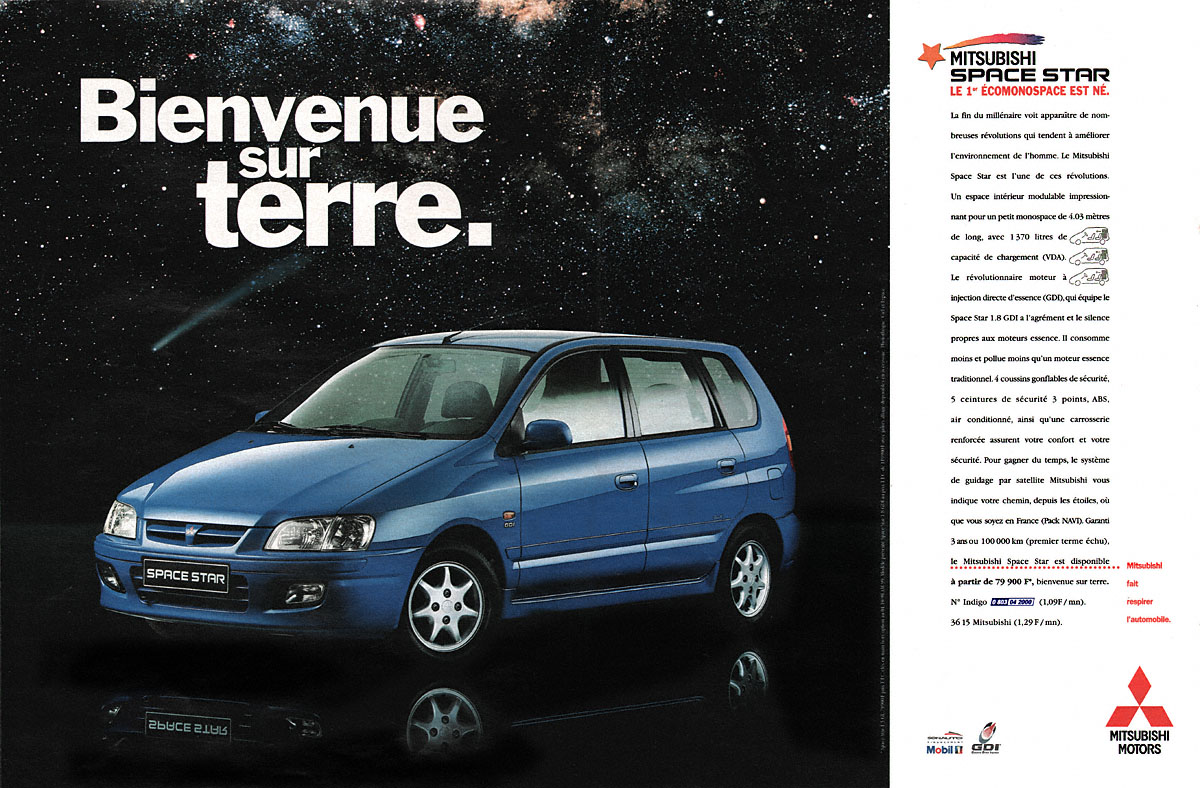 Publicité Mitsubishi 1998