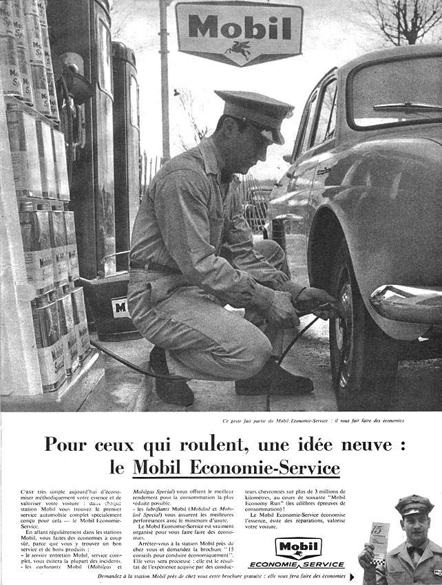 Publicité Mobil 1960