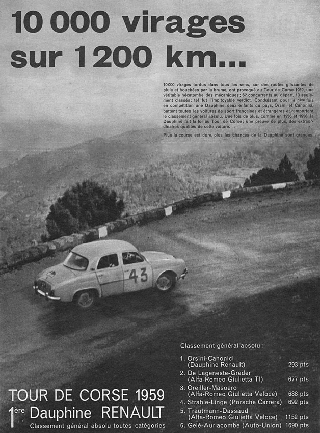 Publicité Renault 1959