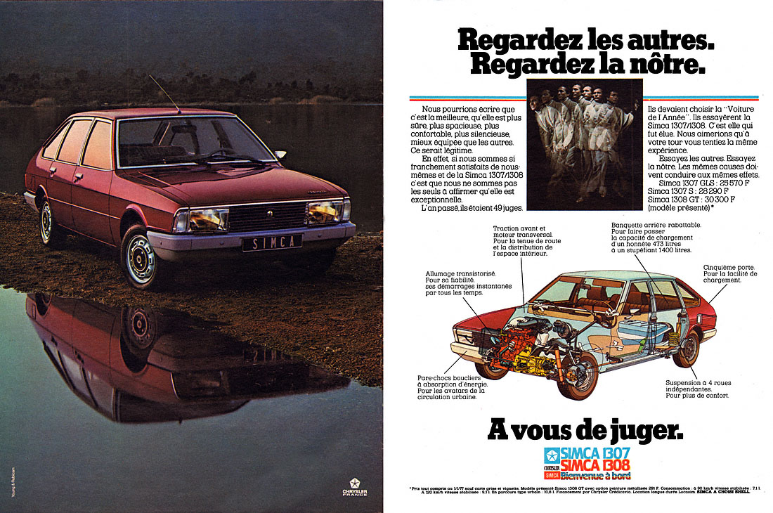 Publicité Simca 1977