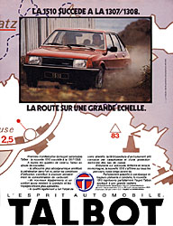 Publicité Talbot 1979