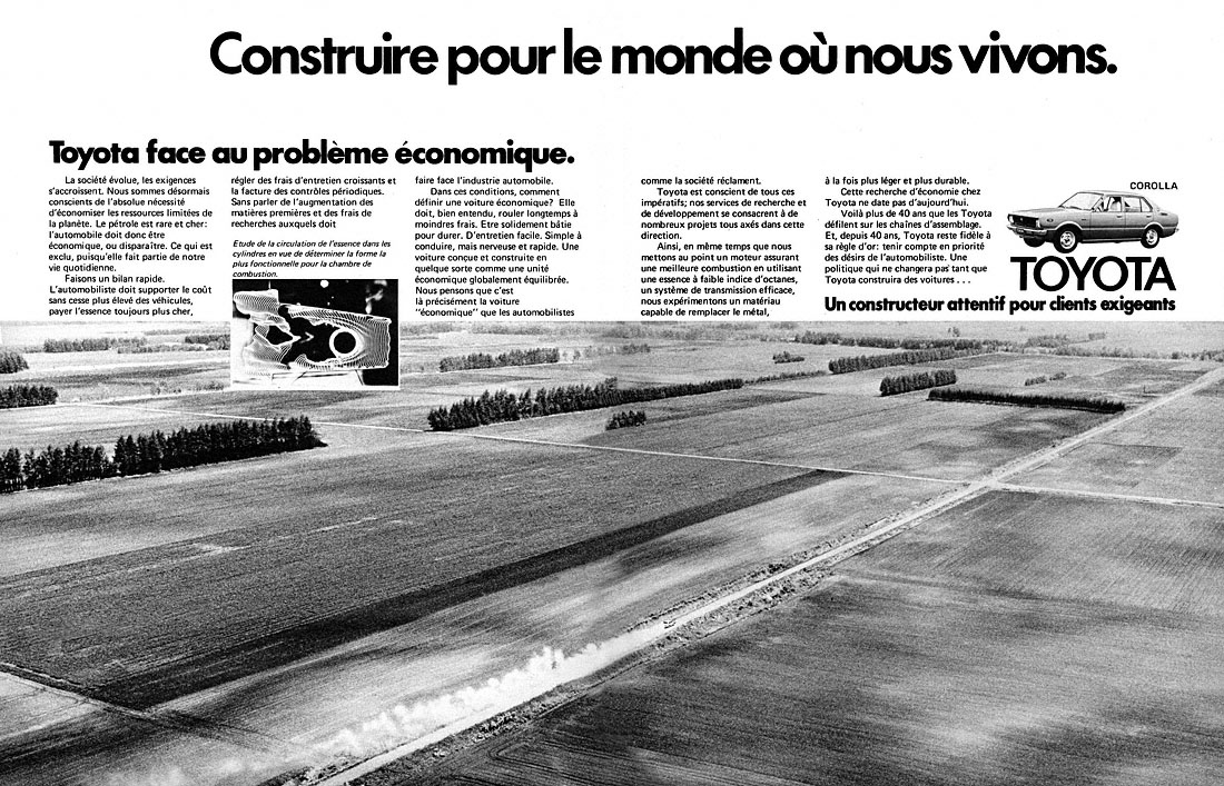 Publicité Toyota 1979