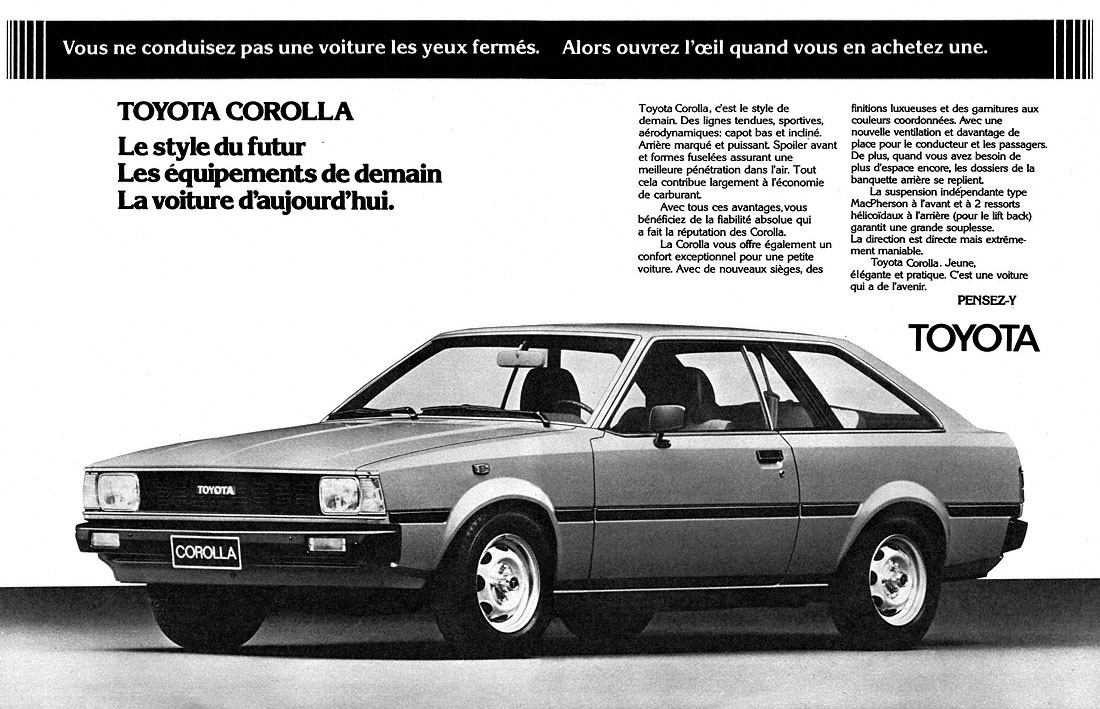Publicité Toyota 1980