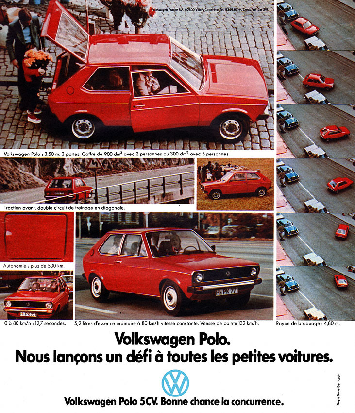 Publicité Volkswagen 1975