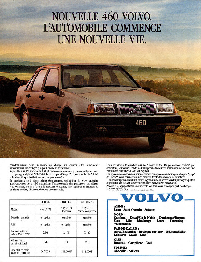 Publicité Volvo 1990