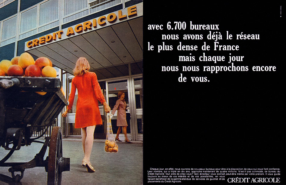 Publicité Crdit Agricole 1968