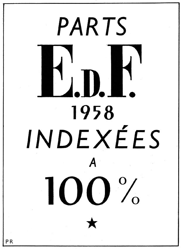 Publicité Emprunts 1958