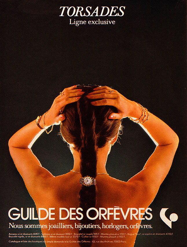 Publicité Guilde des Orfvres 1978