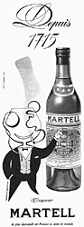 Publicité Martell 1959
