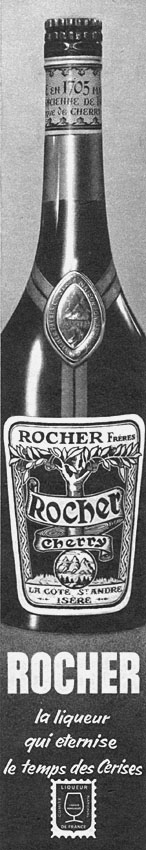 Publicité Rocher 1958